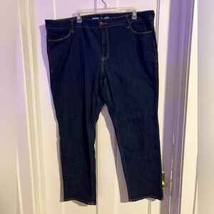 Old Navy high waisted straight leg dark wash jeans